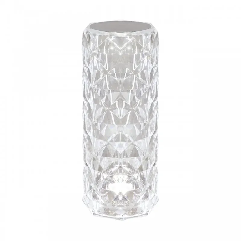 Cena promocyjna Lampka stołowa led z regulacją światła kryształowa konstrukcja 3000K/6500K HOLI LED CRYSTAL 04402 IDEUS