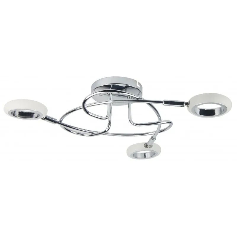 AURELION LAMPA SUFITOWA PLAFON 3X4W LED CHROM 3000K Szybka dostawa