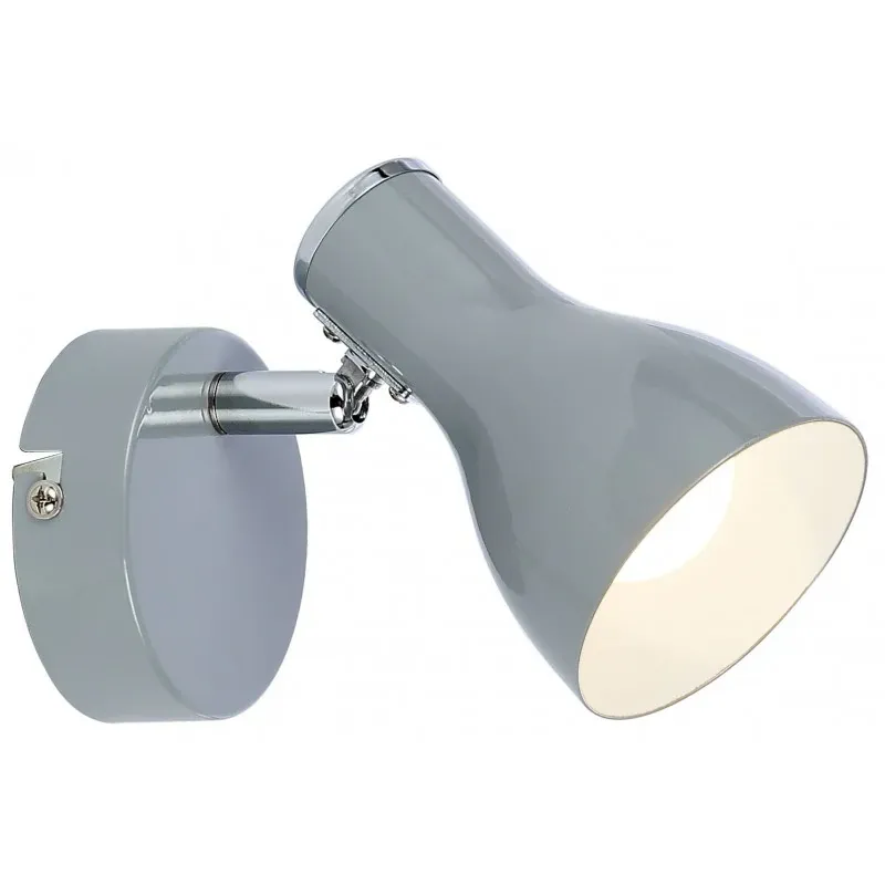 Premium JULIE LAMPA KINKIET 1X40W E14 SZARY