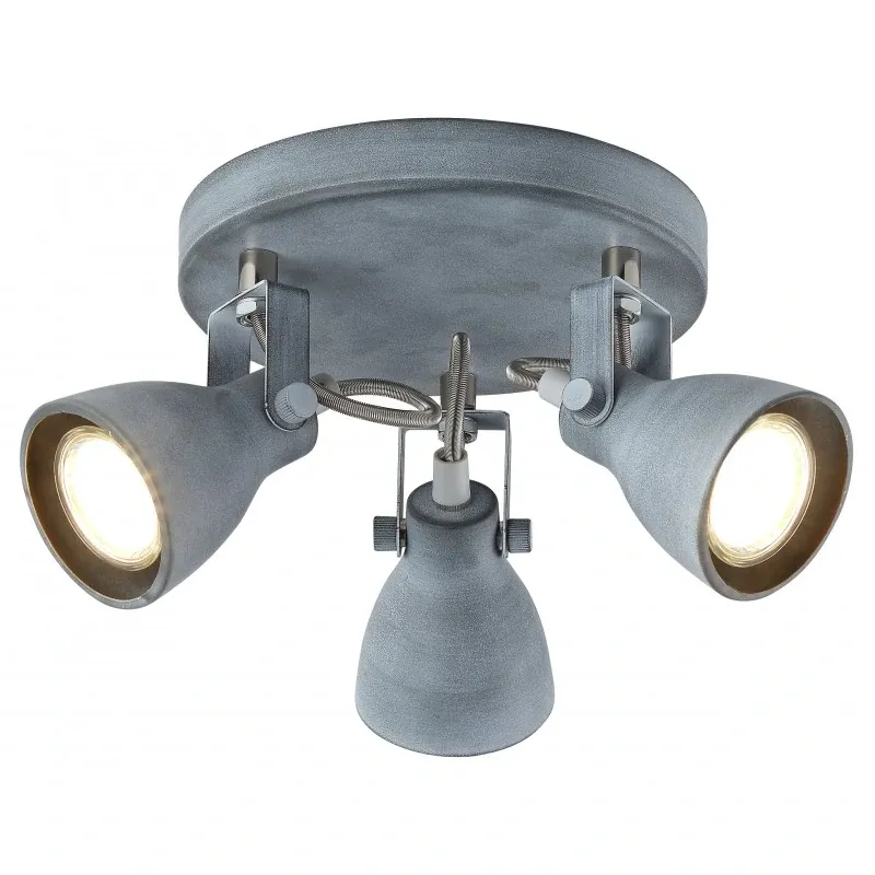 ASH LAMPA SUFITOWA PLAFON 3X40W GU10 SZARY MAT Ostatnia szansa