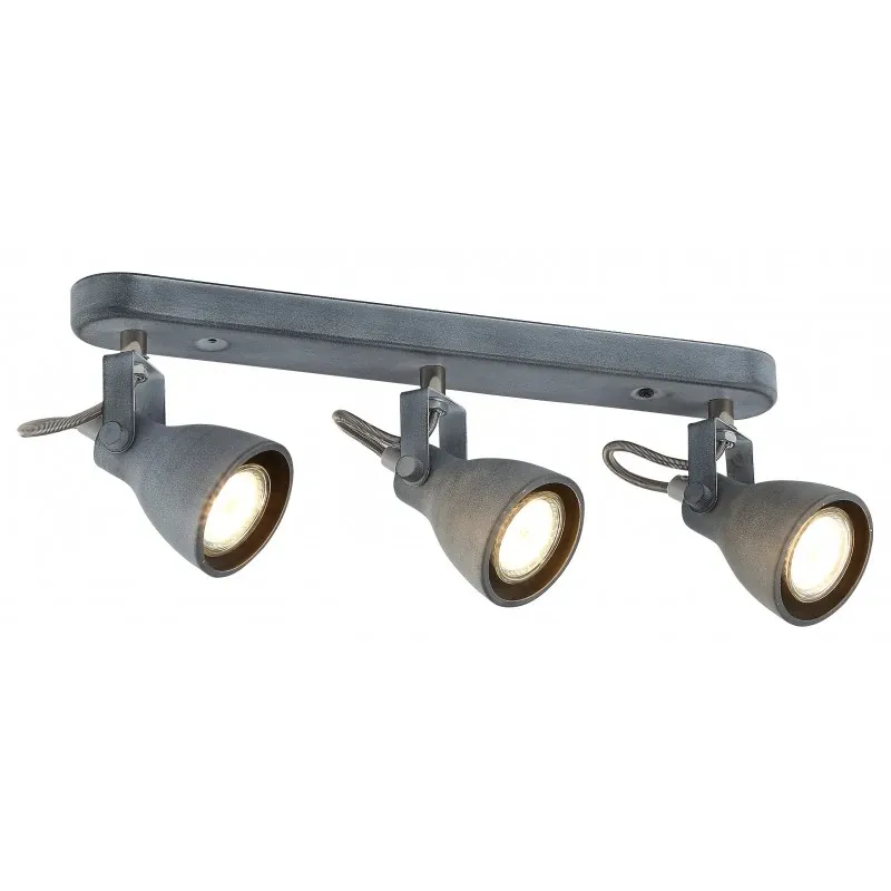 ASH LAMPA SUFITOWA LISTWA 3X40W GU10 SZARY MAT Premium