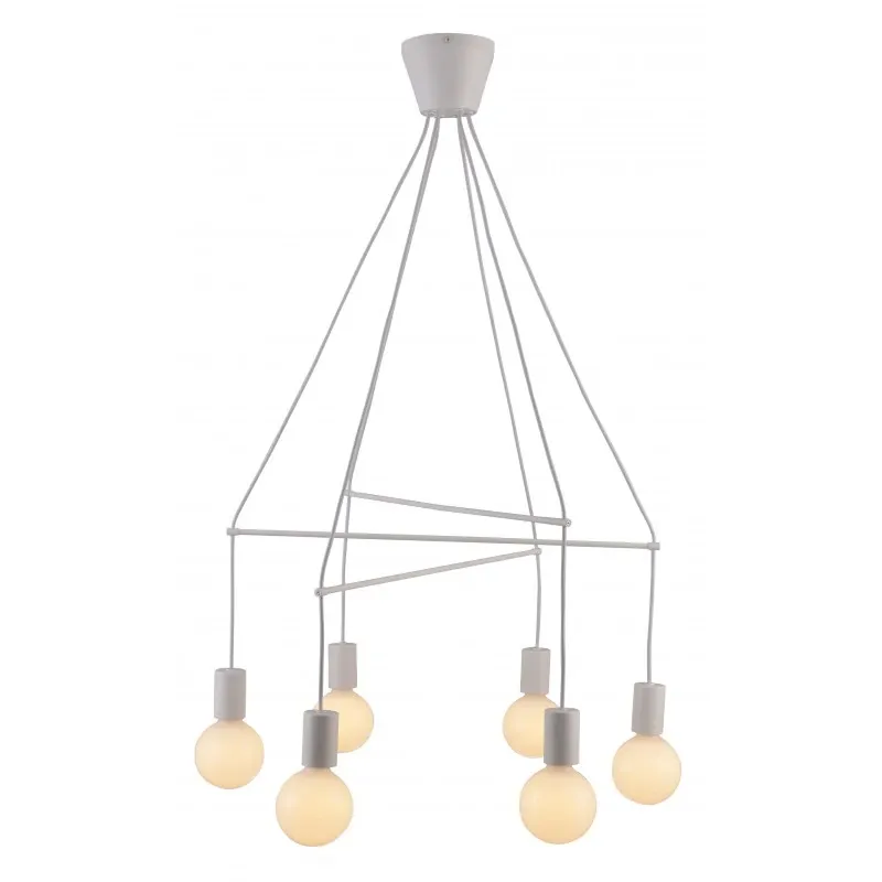 ALTO LAMPA WISZĄCA 6X40W E27 BIAŁY MATOWY Zniżka