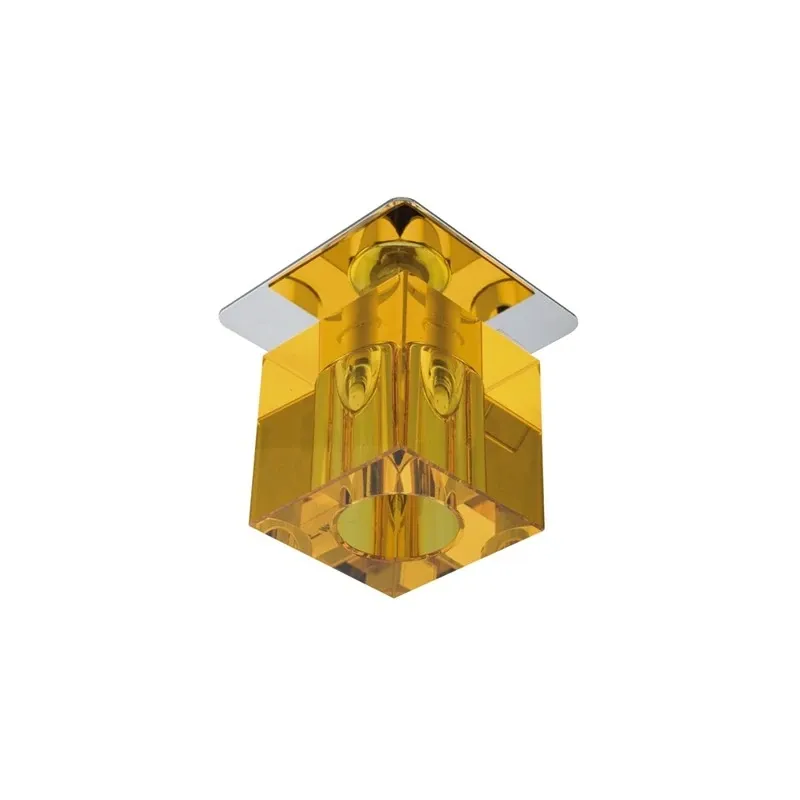 Cena promocyjna SK-18 CH/OR G4 CHROM OPR. STROP. STAŁA KRYSZTAŁ 20W G4 POMARAŃCZOWA