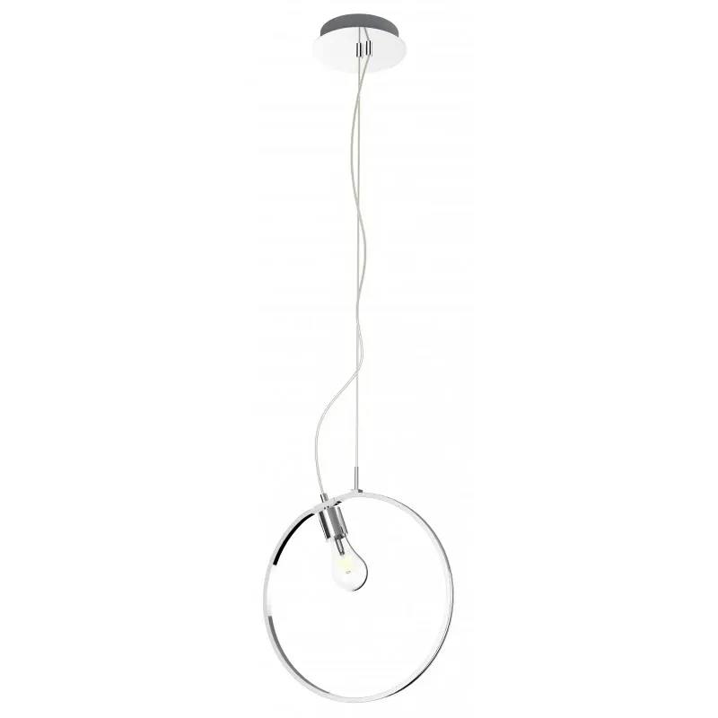 Promocja SKIROS LAMPA WISZĄCA 1X60W E27 LED+12W LED CHROMOWY 4000K APETI