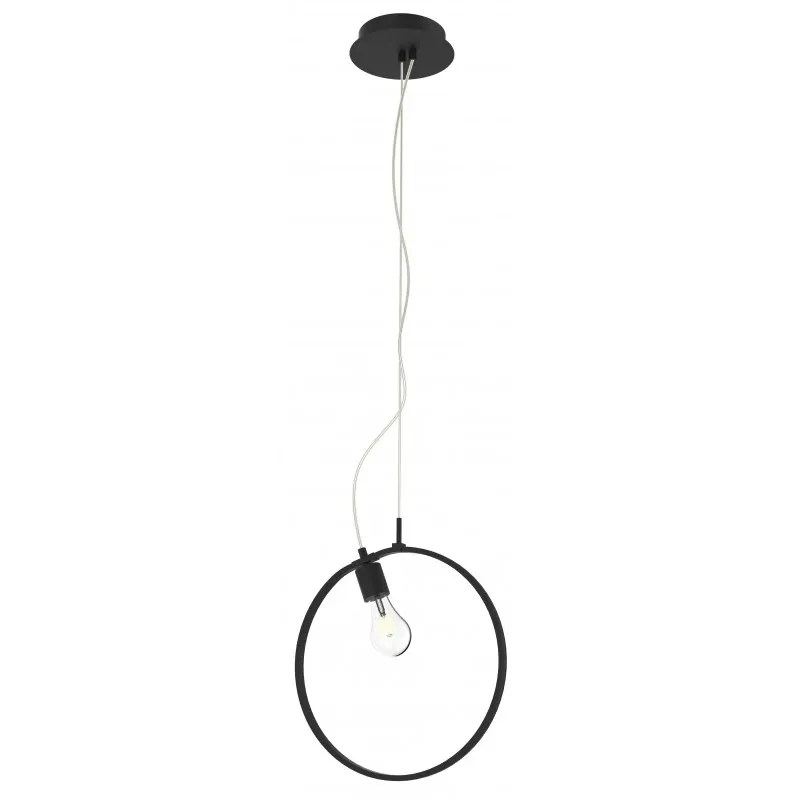 Bezpieczne zakupy SKIROS LAMPA WISZĄCA 35 1X60W E27 LED+12W LED CZARNY 4000K APETI