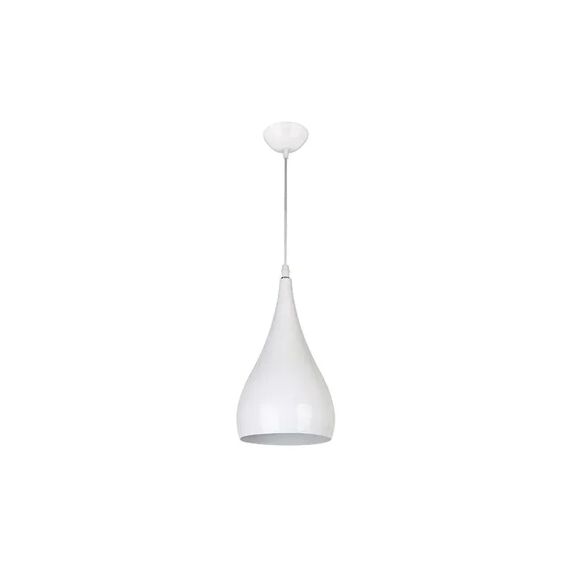 Wyprzedaż Wisząca biała lampa do kuchni JUSTA WHITE 03265 IDEUS