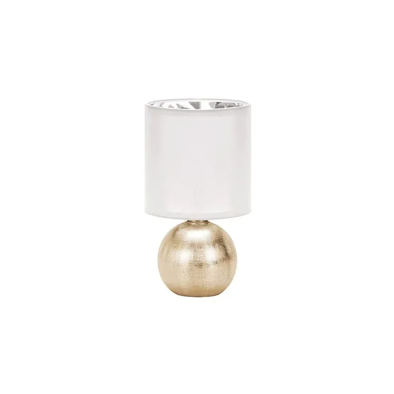 Złotobiała lampka na stolik do salonu PERLO E14 GOLD/WHITE 03291 IDEUS Dodaj do koszyka