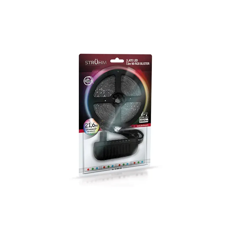 Taśma LED RGB 3m 1080lm LATE LED 3M 90 RGB BLISTER 03030 IDEUS Ostatnia szansa