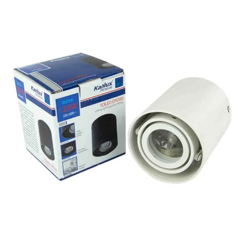 Oprawa sufitowa punktowa natynkowa GU10 25W TOLEO DTO50-W KANLUX PREMIUM Darmowy zwrot
