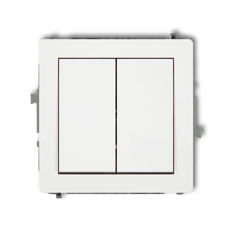 Włacznik jednobiegunowy ze schodowym biały bez piktogramu osobne zasilanie DECO 25DWP-10.21 KARLIK Oferta