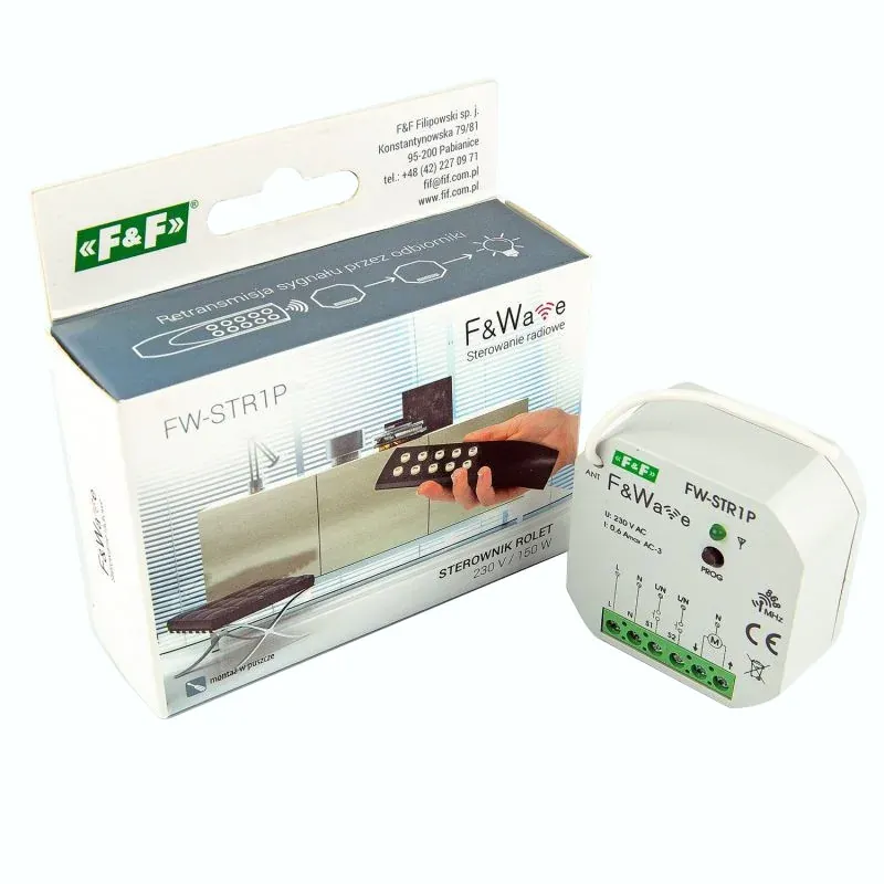 Bestseller Radiowy sterownik rolet FW-STR1P 230V 0,6A puszka F&F