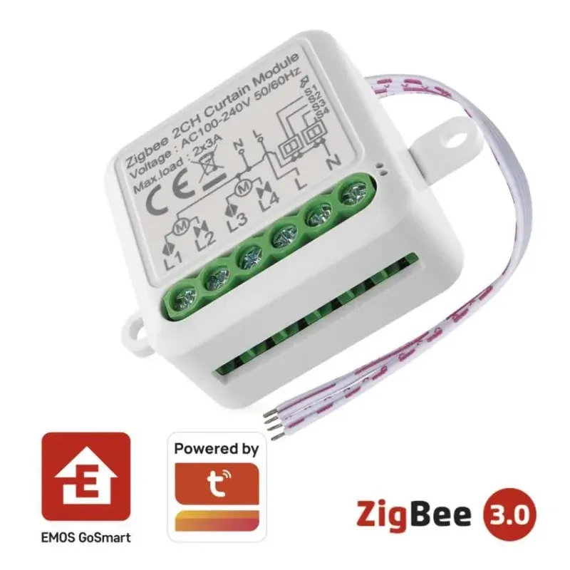 Ograniczona ilość H5110 GoSmart Moduł rolety IP-2122CZ ZigBee 2-kanałowy EMOS