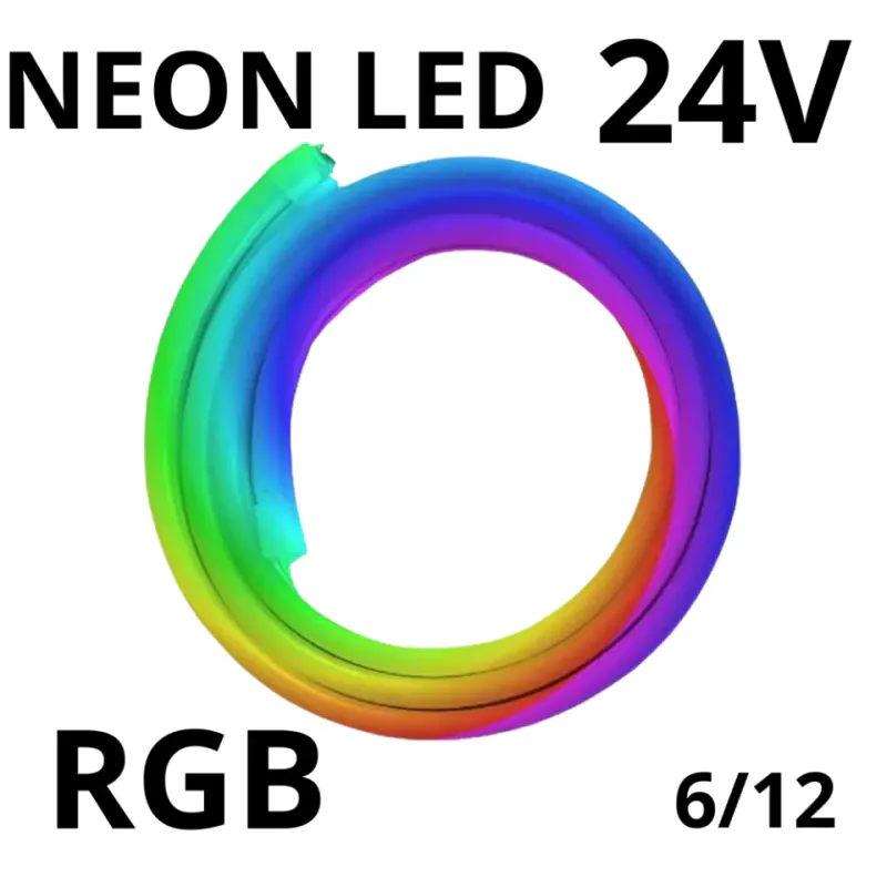 Neon Leds Rgb 6X12Mm 24V 1M N24029 Oferta czasowa