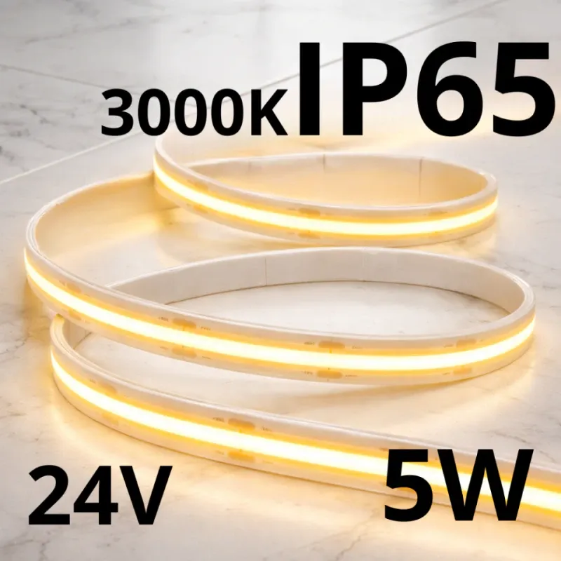 Hit sprzedaży Taśma Led Wodoodporna 24V 5W Ip65 3000K Ciepła - 5 Metrów