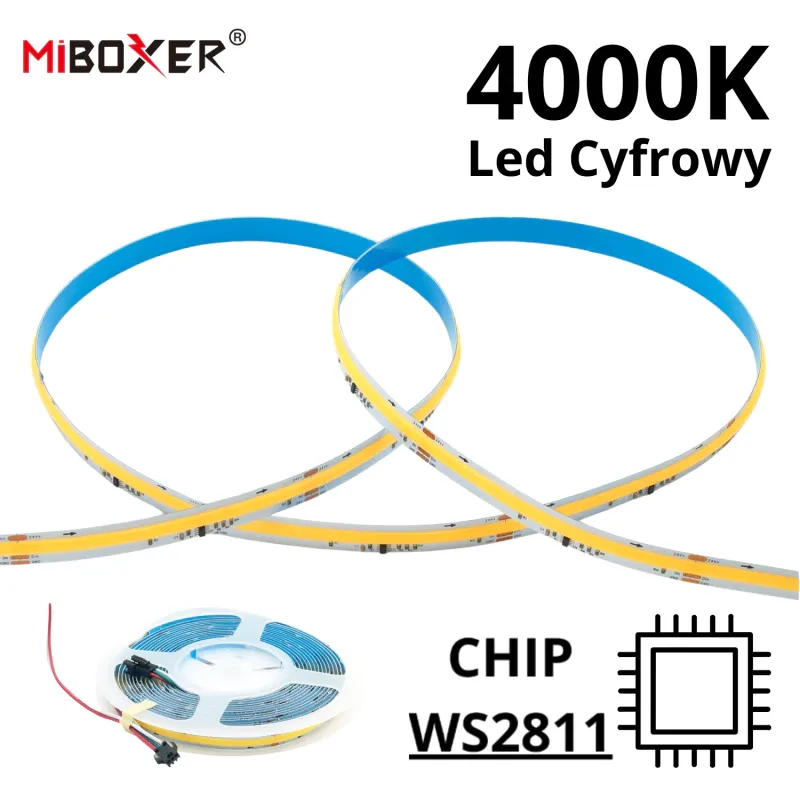 Taśma Led Cyfrowa Cob 360 12W/M 4000K Kup online