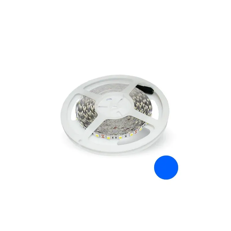 Taśma Led V-Tac Smd5050 300Led Ip20 11W/M Vt-5050 Niebieski 900Lm Dostępne od ręki