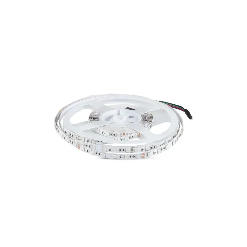 Wybór klientów Taśma Led V-Tac Smd5050 600Led 24V Ip20 10Mb 7W/M Vt-5050 Rgb 140Lm