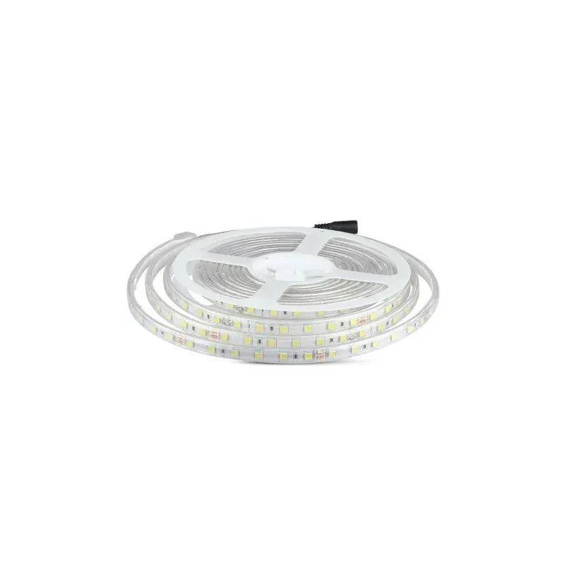 Bezpieczna płatność Taśma Led V-Tac Smd5050 300Led 24V Ip65 Rękaw 10W/M Vt-5050 6400K 830Lm