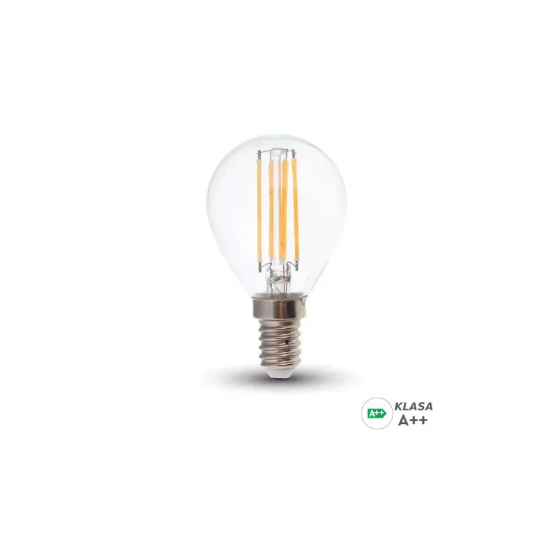 Żarówka Led V-Tac 6W Filament E14 Kulka P45 A++ Przeźroczysta Vt-2486 3000K 800Lm Ograniczona ilość