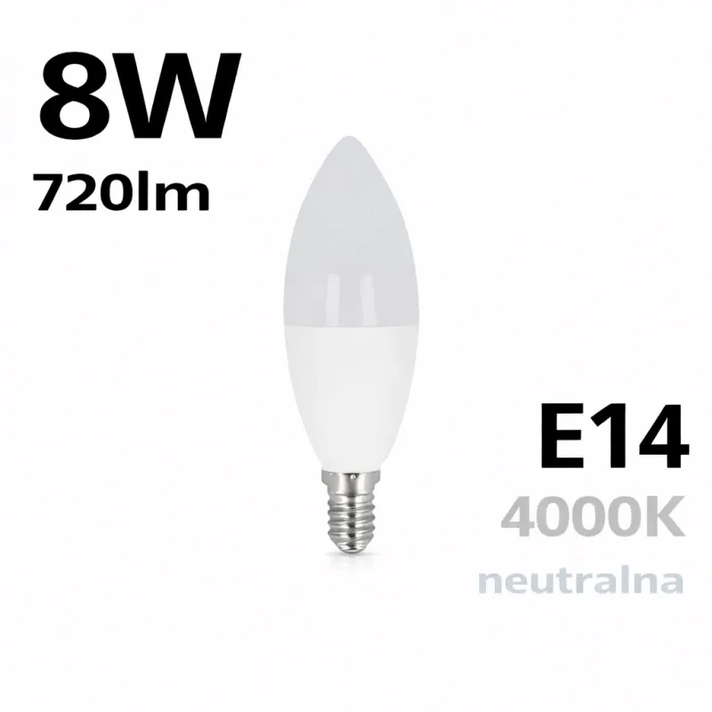 Kup online Ledom E14 8W 4000K 720Lm 220-240V C37