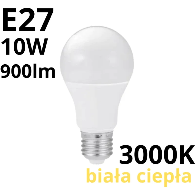 Żarówka Led A60 Classic E27 10W 3000K 900Lm Bestseller