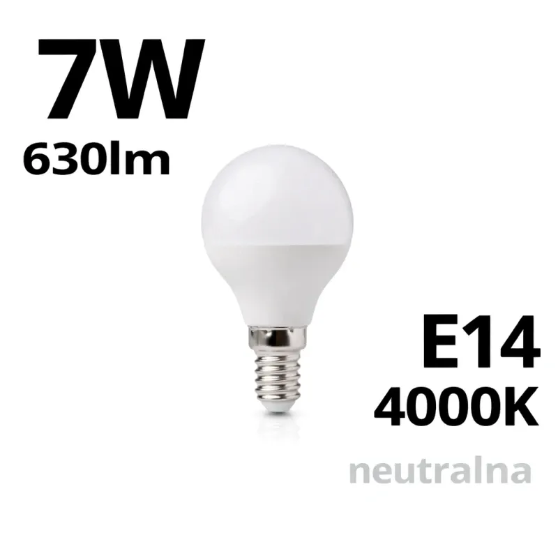 Oferta Żarówka Led G45 Golf Ball E14 7W 4000K 630Lm