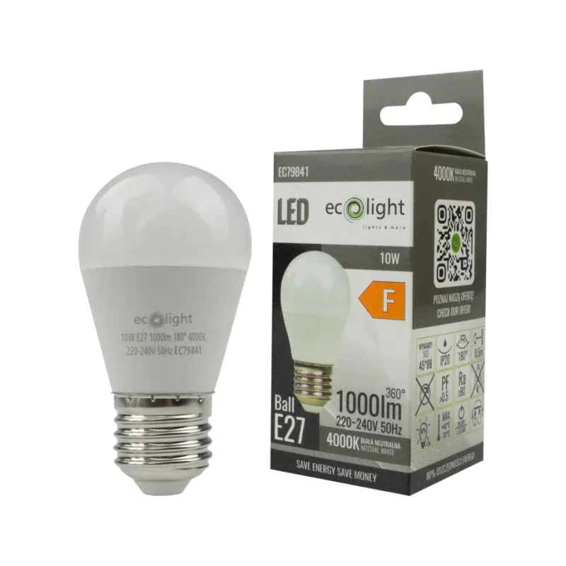 Żarówka Led E27 10W 4000K 900Lm G45 Golf Ball EC79841 Sprawdź teraz