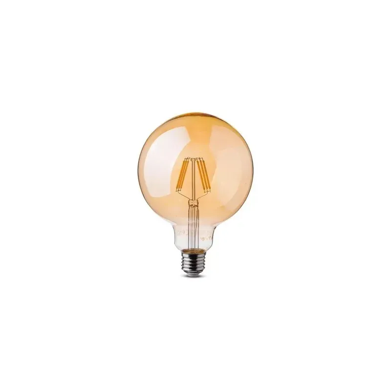 Premium Żarówka Led V-Tac 6W Filament E27 G125 Bursztyn Vt-2085 2200K 550Lm
