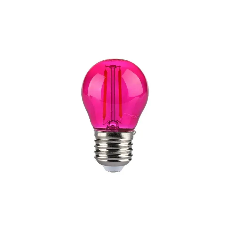 Żarówka Led V-Tac 2W Filament E27 Kulka G45 Kolor Vt-2132 Różowy 60Lm Tani