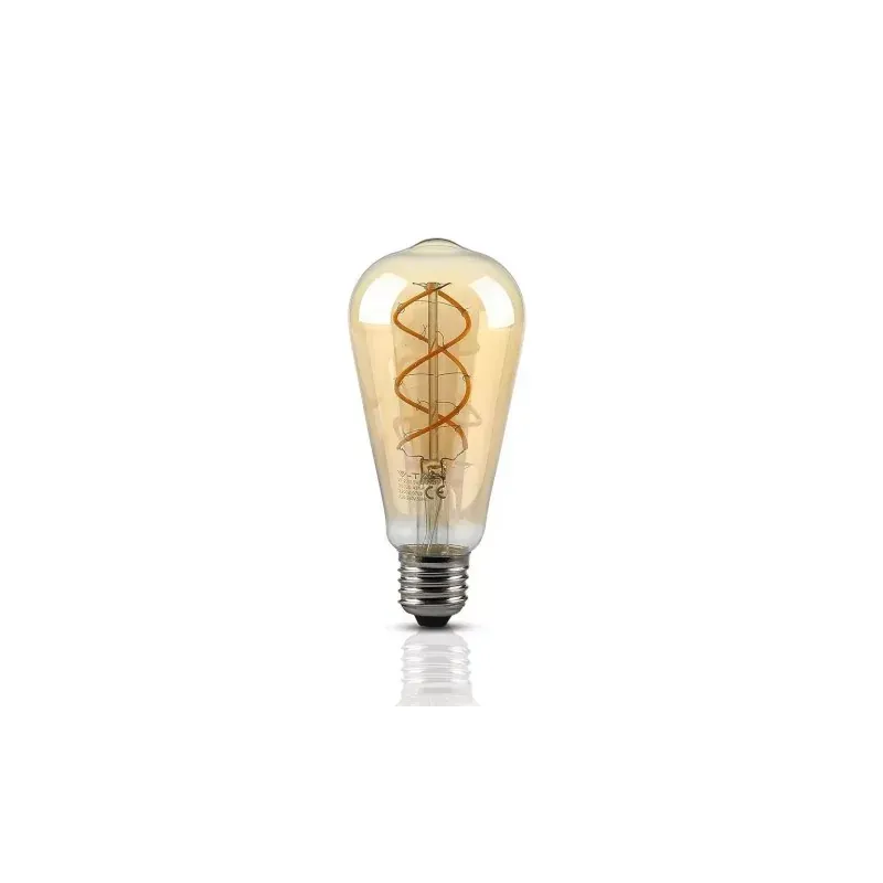 Żarówka Led V-Tac 5W E27 Filament Bursztyn St64 Ściemnialna Vt-2065D 2200K 300Lm Niska cena