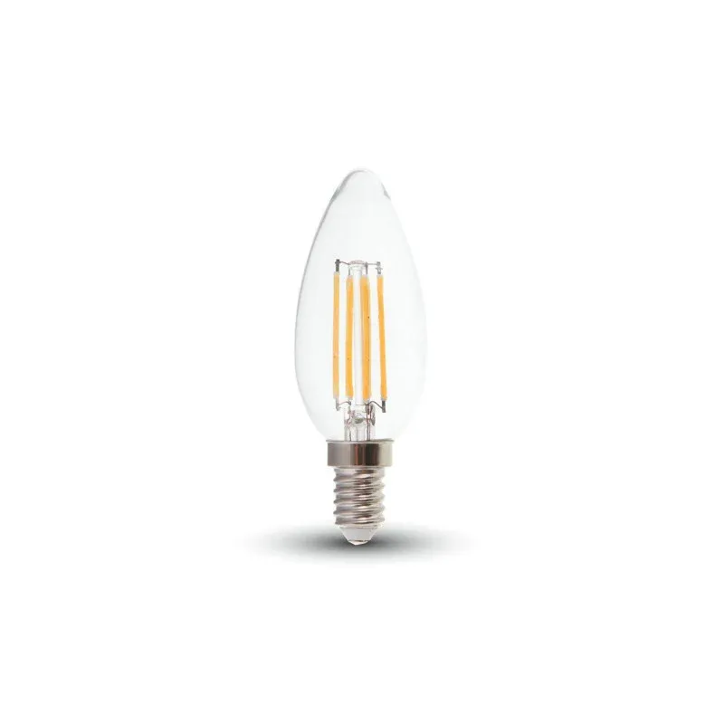 Zamów dziś Żarówka Led V-Tac V-Tac 6W Filament E14 Przezroczysta Świeczka Vt-2127 3000K 600Lm