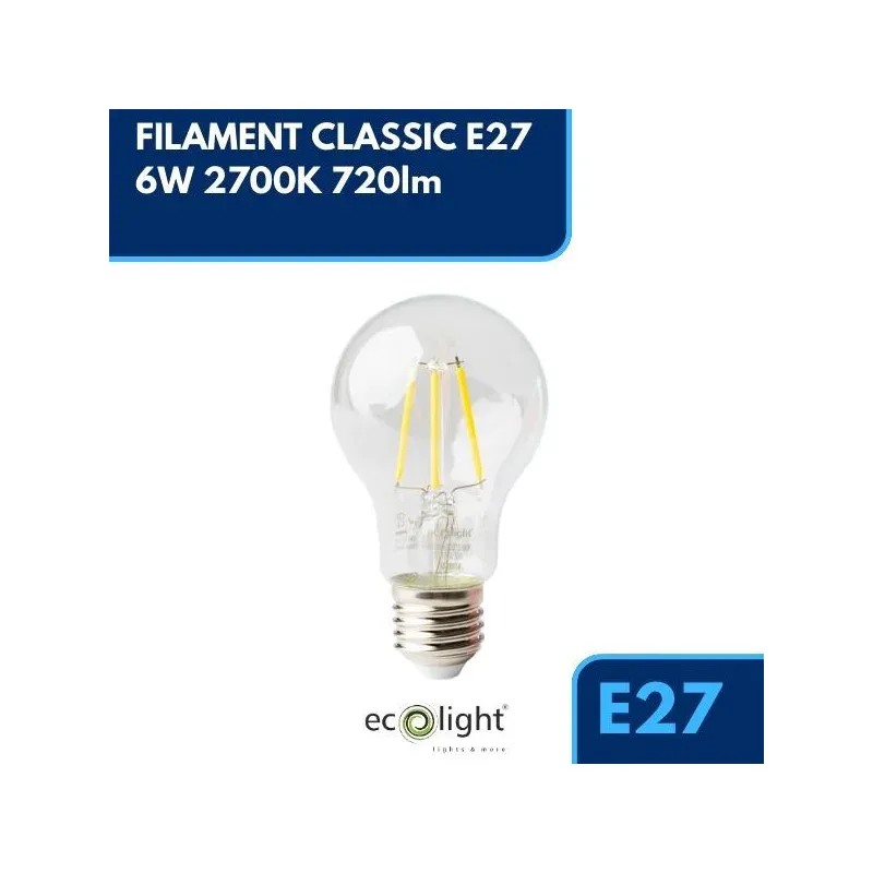 Filament Classic E27 6W 2700K 720Lm Bestseller