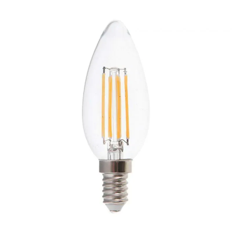 Darmowy zwrot Żarówka Led V-Tac 5,5W E14 Filament Świeczka Ściemnialna Vt-21125 4000K 600Lm 2 Lata Gwarancji