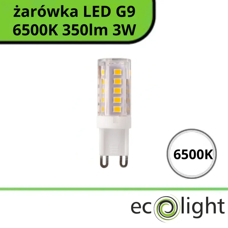 Żarówka LED G9 3W 6500K 350Lm Premium