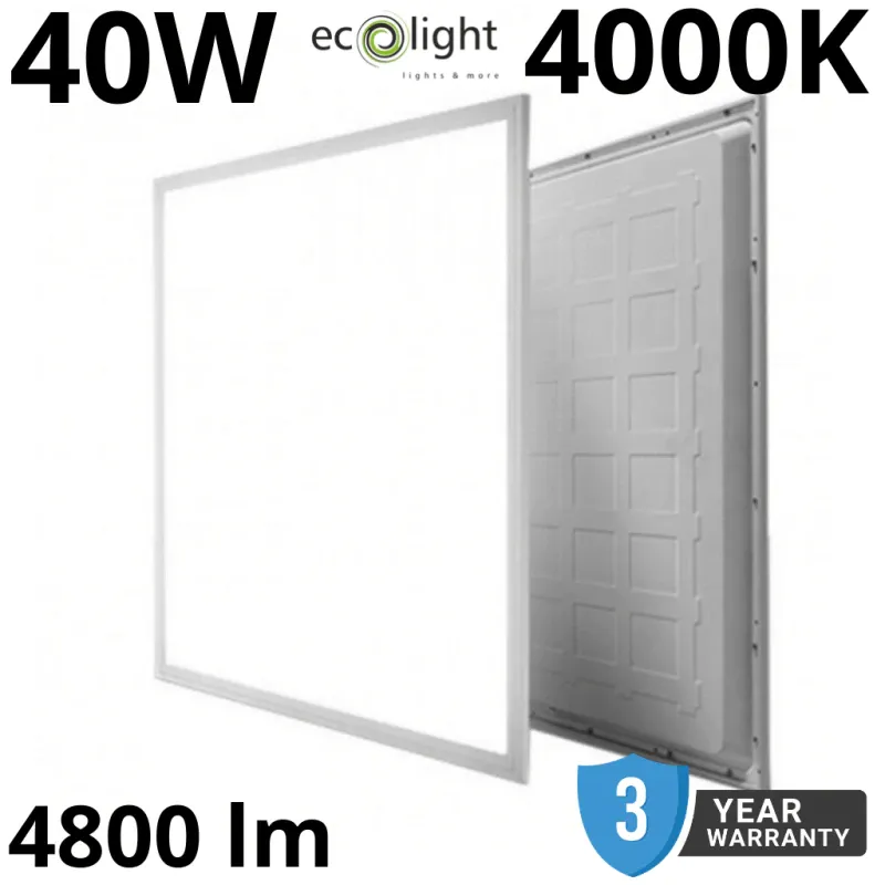 Panel Led Backlit 595X595X30 40W 4800Lm Nw Pvc B. Wybór klientów