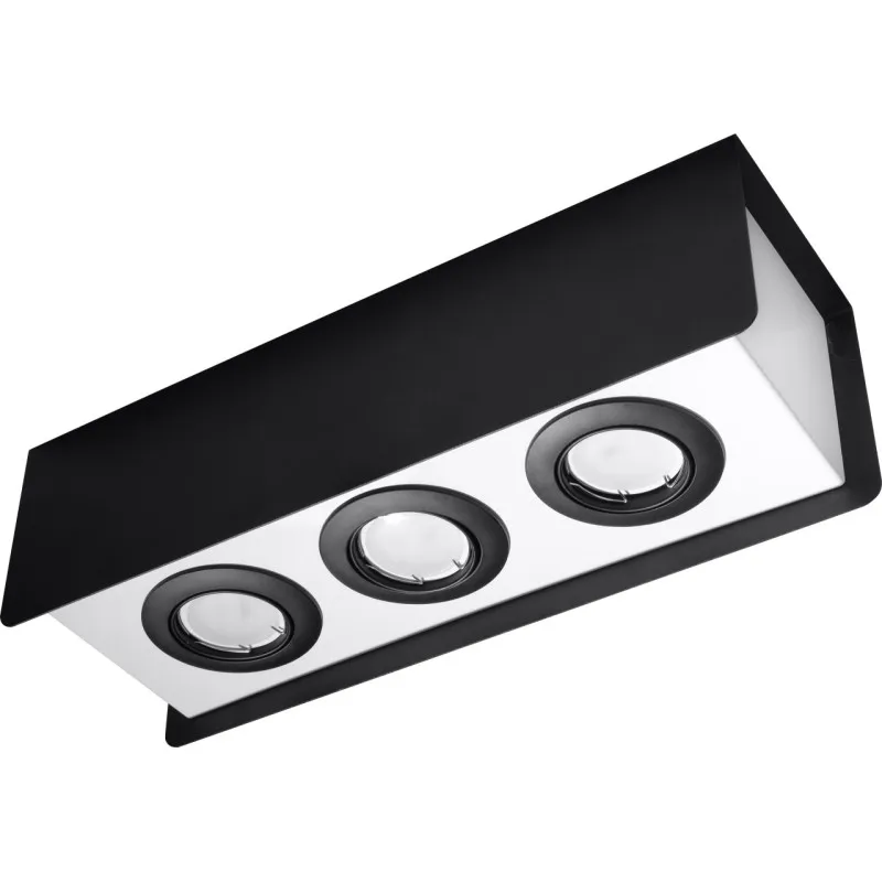 Wyjątkowa oferta Plafon Stereo 3 Czarno-Biały