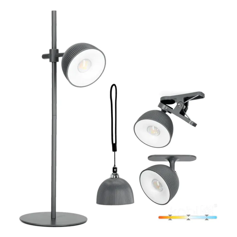 Lampka Biurkowa Led Orbi 2,5W Cct Szara Laitica Okazja