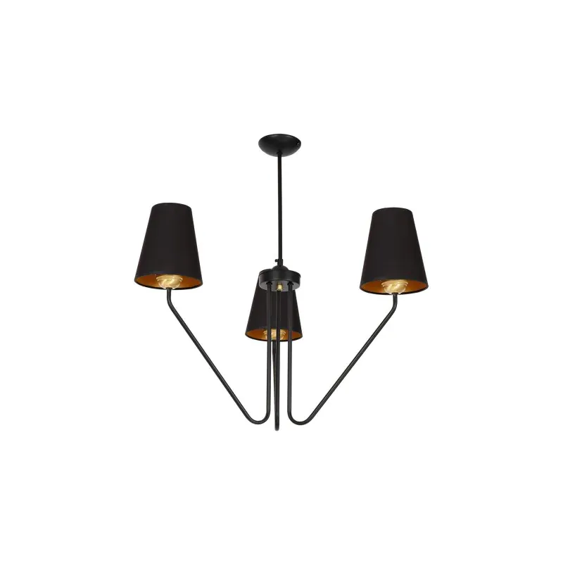 Żyrandol Victoria Black 3Xe27 Hit sprzedaży