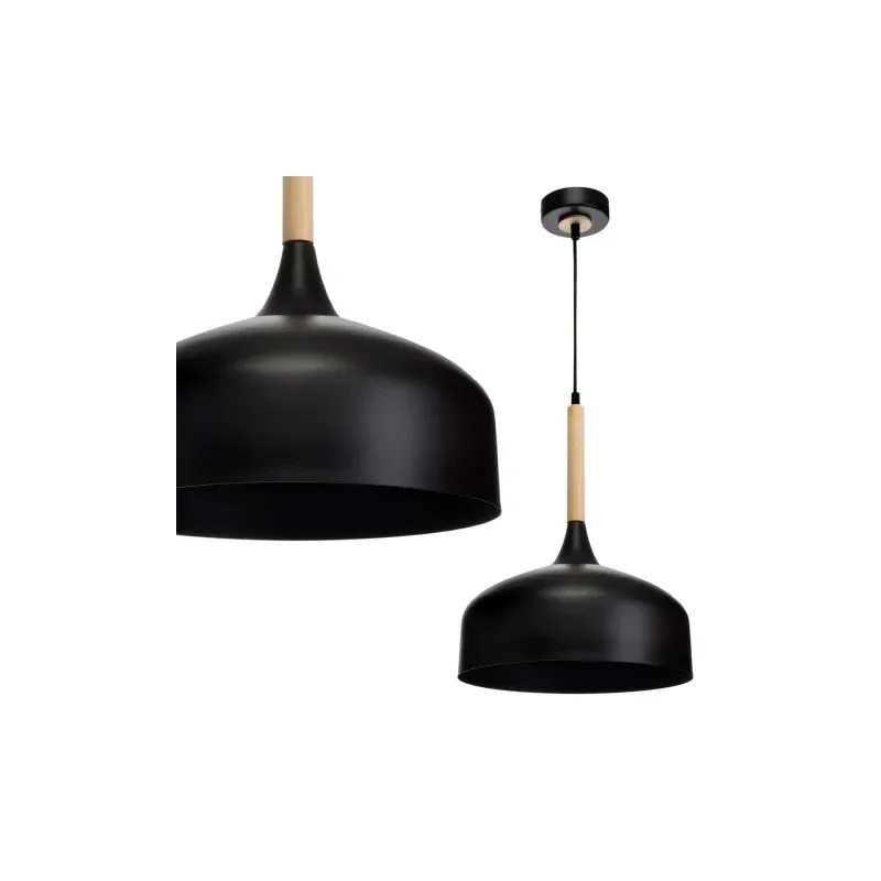 Ostatnie sztuki Lampa Wisząca Taylor Black 1Xe27 60W