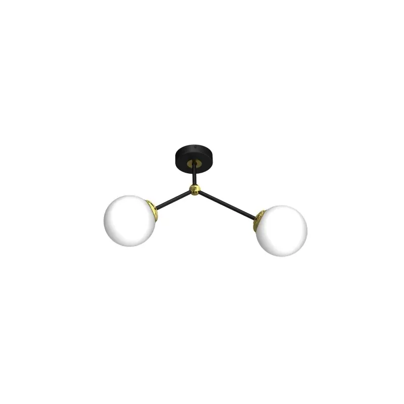 Lampa Sufitowa Joy Black / Gold 2Xe14 Okazja