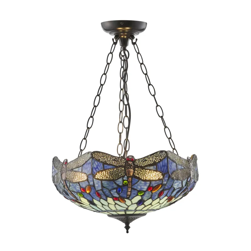 Lampa wisząca witrażowa Tiffany 1122503 z serii Interiors 1900 Najlepsza cena