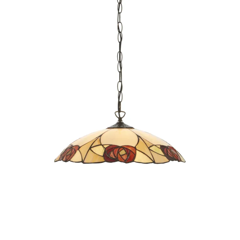 Do wyczerpania zapasów Lampa wisząca witrażowa Tiffany LED E27 11219710W z serii Interiors 1900