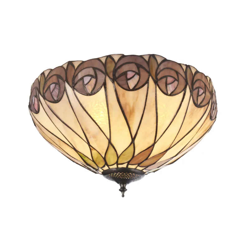 Plafon do salonu Tiffany 1121882 x 60W E27 GLS - Interiors 1900 Wyjątkowa oferta