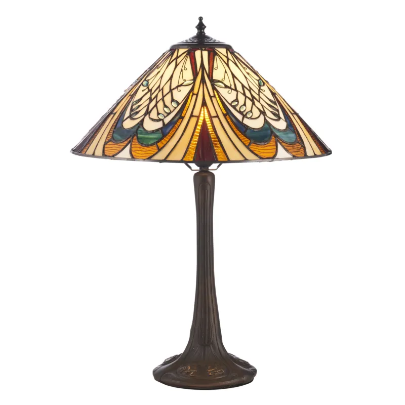 Lampa stołowa witrażowa Tiffany 11218510W z serii Interiors 1900 Wyprzedaż