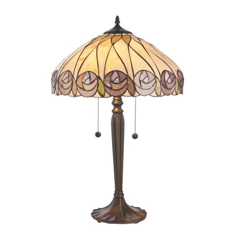 Dodaj do koszyka Lampa stołowa witrażowa Tiffany 1121842 z serii Interiors 1900