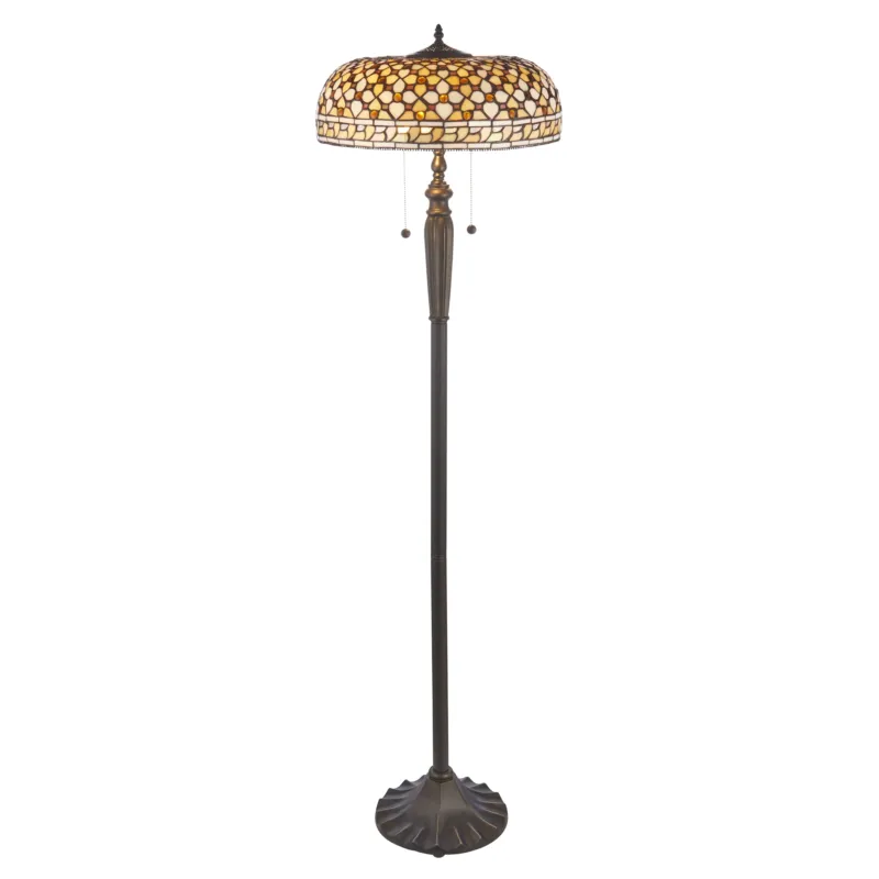 Oferta czasowa Lampa podłogowa witrażowa Tiffany 1119212 z serii Interiors 1900
