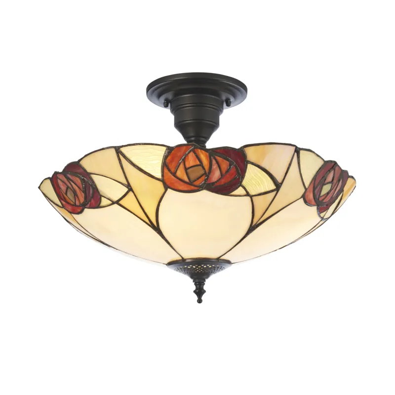 Bezpieczna płatność Plafon Tiffany 1119073 x 10W LED E27 - Interiors 1900