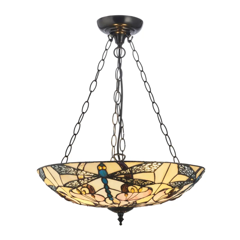 Okazja Lampa wisząca witrażowa Tiffany 1118693 z serii Interiors 1900