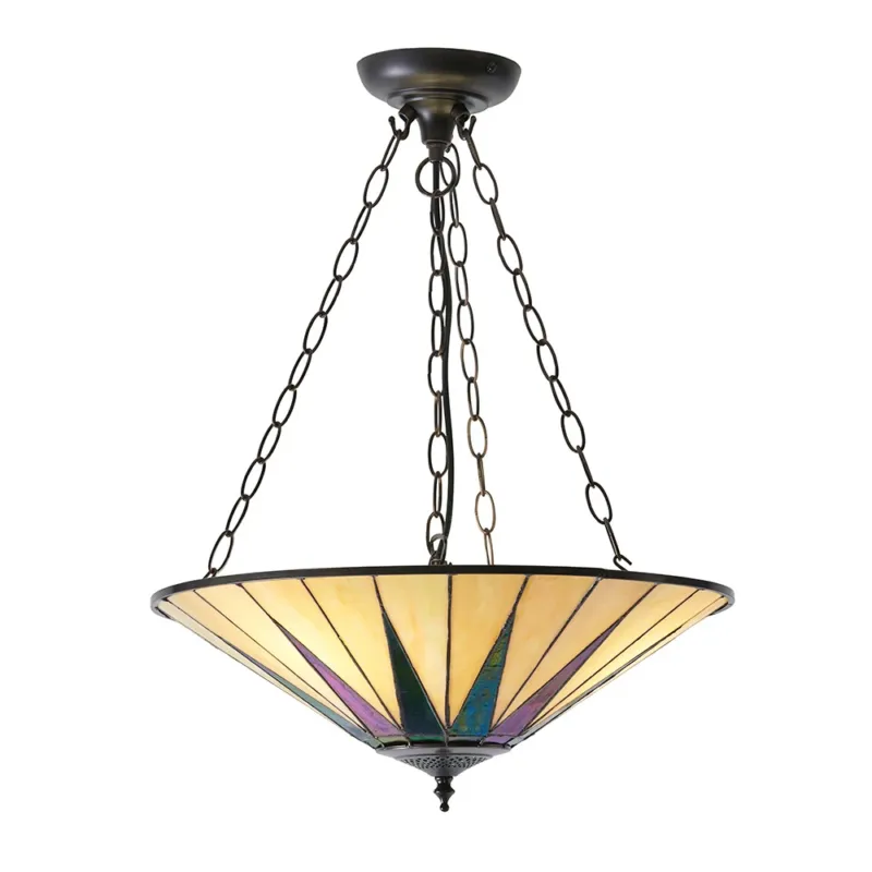Zamów teraz Lampa wisząca witrażowa Tiffany 707543 z serii Interiors 1900