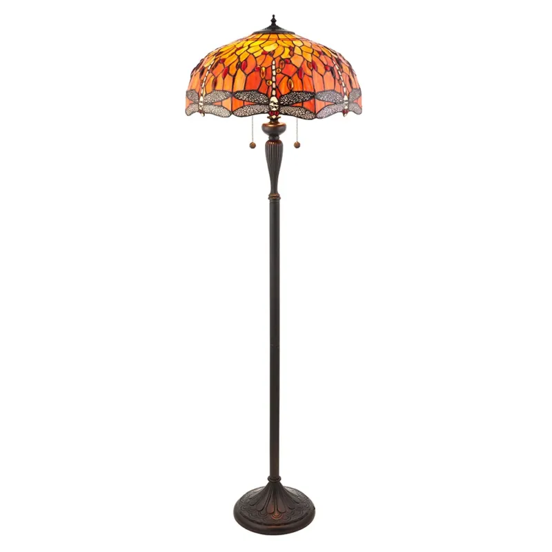 Ostatnia szansa Lampa podłogowa witrażowa Tiffany 640702 z serii Interiors 1900